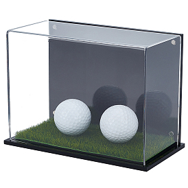 Acrylic & Magnet & Plastic Display Box, Golf Ball Display Box