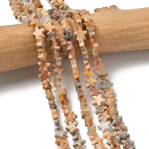 Природные сумасшедший агат бисер нитей, звезда