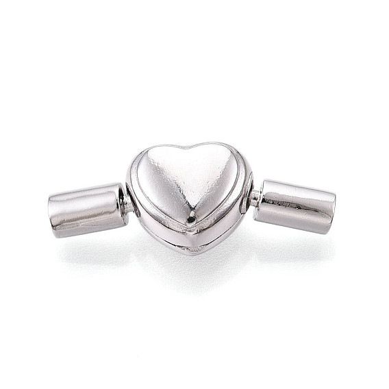 925 европейские застежки из стерлингового серебра, подвески-клипсы в форме сердца с 925 штампом, родий