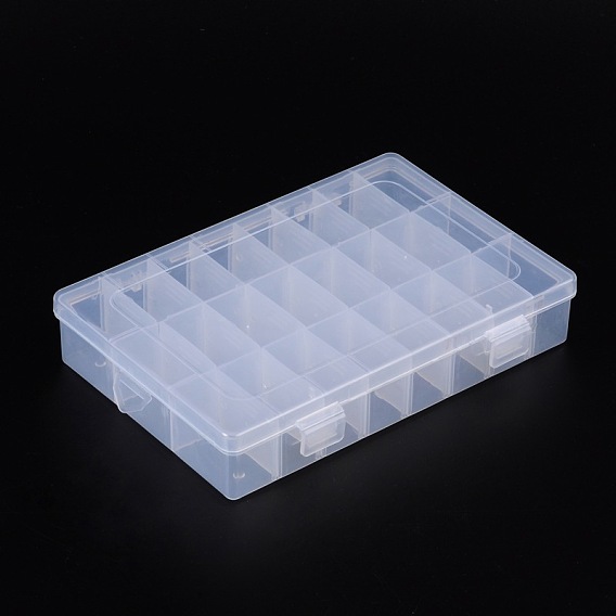 Plastic Bead Storage Containers, Adjustable Dividers Box