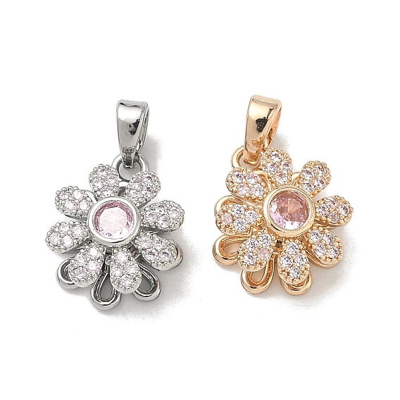 Вращающиеся подвески из латуни с микропаве и кубическим цирконием, долговечный, 