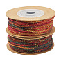 2 рулоны сегментного окрашенного хлопкового витого шнура, для поделок ремесел, упаковка подарков и изготовление ювелирных изделий