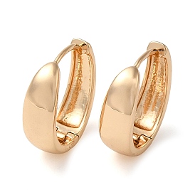 Plain Brass Hoop Earrings, Ring