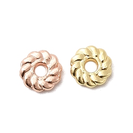 Цветочные латунные бусины, долговечный, стойки покрытие, без свинца и без кадмия