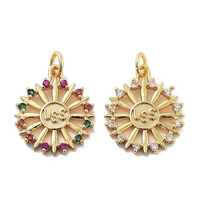 Стойка металлическая латунная микропрофилированная кубическая циркония подвески, без свинца и без кадмия, долговечный, солнце