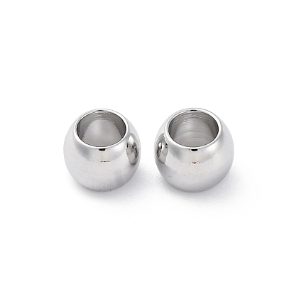 Латунные бусины, без кадмия, без никеля и без свинца, круглые