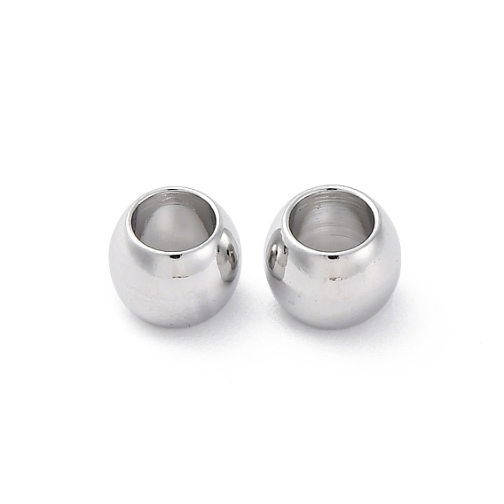 Латунные бусины, без кадмия, без никеля и без свинца, круглые