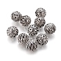 Tibetan Style Hollow Beads, Filigree Ball, Round, 16.5mm, Hole: 2.5mm