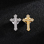 Religion Cross Rhinestone Pin, Alloy Brooch for Backpack Clothes