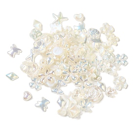 Cuentas de perlas de imitación de plástico abs, formas mixtas