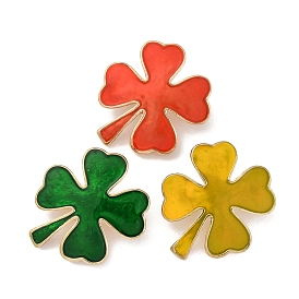 Булавки с эмалью клевера, Броши из цинкового сплава для рюкзака