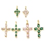 Подвески из латуни с прозрачным фианитом, без кадмия и без свинца, крест прелести, с целью перехода в кольце