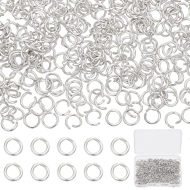 600 шт. 304 соединительные кольца из нержавеющей стали, открытые кольца прыжок, металлические разъемы для поделок ювелирных изделий и брелков
