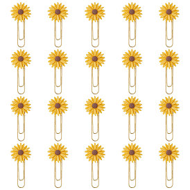 40Железные овальные скрепки для бумаг, смолой цветок