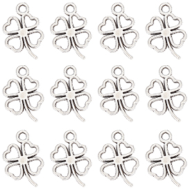 150 шт. Подвески из сплава в тибетском стиле, клевер