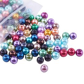 Glass Pearl Beads, Round