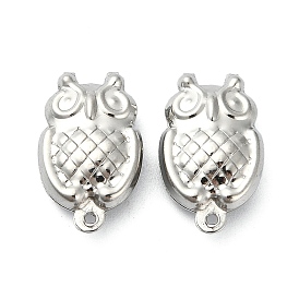 304 Stainless Steel Pendants, Owl Charms