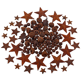 136шт 7 стили железные подвески, подвеска в виде колокольчика/звезды