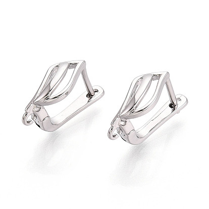 Латунная фурнитура для хооп серег, без кадмия, без никеля и без свинца, лист