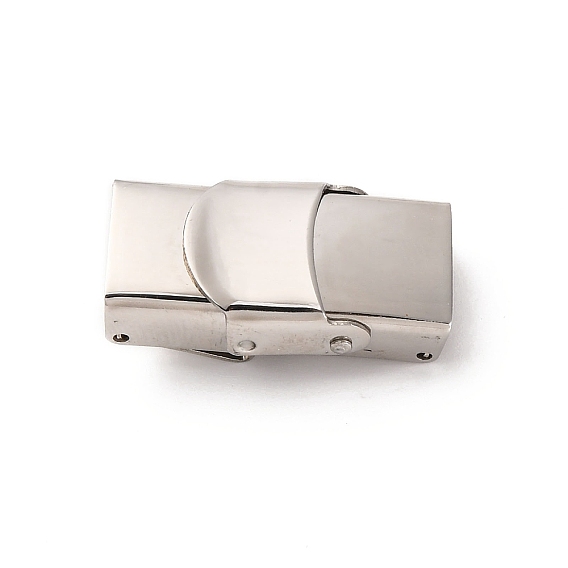 Прямоугольник 201 диапазона застежками из нержавеющей стали смотреть, 25x13x8 мм, отверстие : 10x4 мм