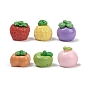 Непрозрачные кабошоны из смолы, разнообразные, имитация фруктов