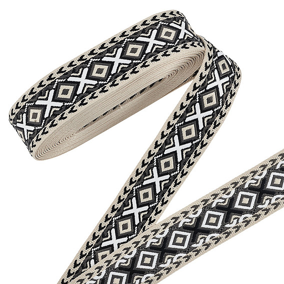 10 ярдов полиэфирной ленты с ромбовидным узором, аксессуары для одежды