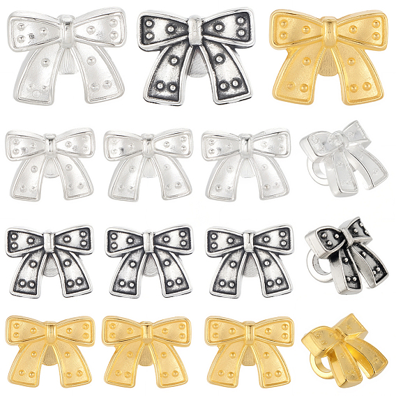 120шт 3 цвета сплава разделительные бусины, бантом