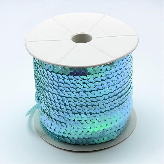 Ab-color пластиковые блестки бисер, блестки бисер, Аксессуары для орнаментов, плоско-круглые