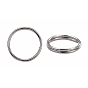 Iron Double Split Rings, Double Loops Jump Rings, Mixed Size, 4~10mm