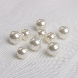 South Sea Pearl DIY Jewelry Accessories, Round, Half Drilled