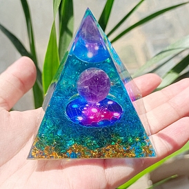 Resin Orgone Pyramid, Energy Generator, for Attract Wealth Lucky Room Decor