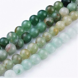 Olycraft Natural Green Aventurine Beads Strands, Round