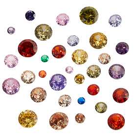 104кабошоны из кубического циркония, класс А, граненые, алмаз
