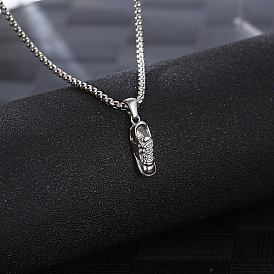 Stainless Steel Pendant Necklaces for Women, Shoes