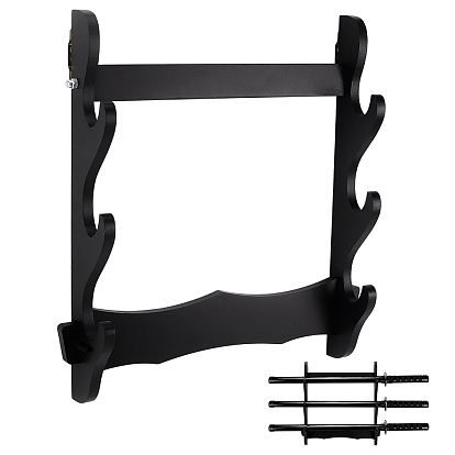 MDF Board Wall Mounted Sword Display Rack