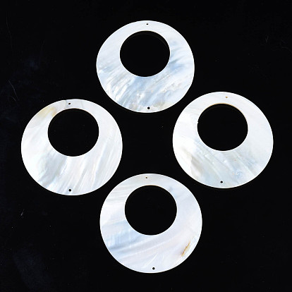 Freshwater Shell Connector Charms, Ring