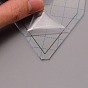 Transparent Acrylic Alignment T-Shirt Rulers, Ruler Guide, for Applying Vinyl and Sublimation Designs On Shirts