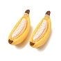 Opaque Resin Cabochons, Banana