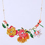 Boho Chic Floral Necklace for Women - Delicate and Sweet Nature-Inspired Jewelry Piece