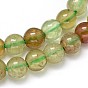 Natural Green Garnet Round Bead Strands, Andradite Beads