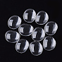 Transparent Glass Cabochons, Oval
