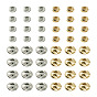 60Pcs 4 Styles Column Brass Beads, Rack Plating, Long-Lasting Plated, Cadmium Free & Lead Free