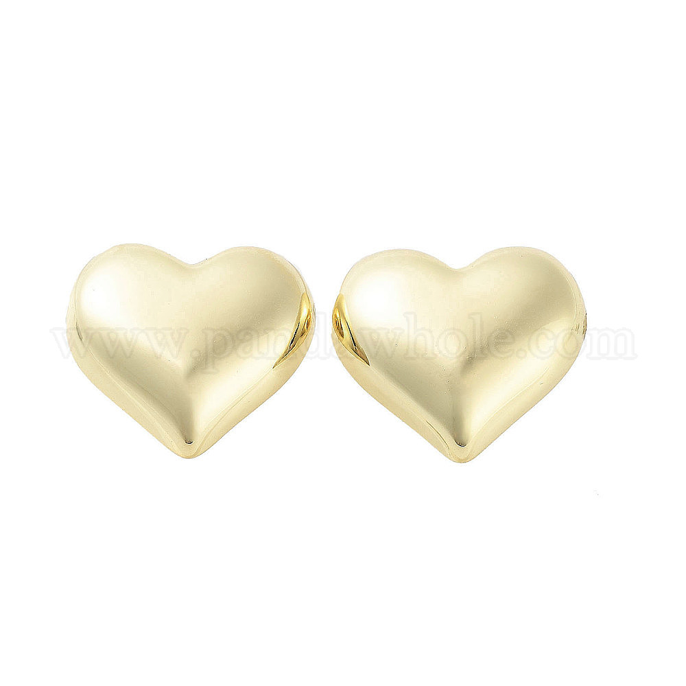 Boucles d'oreilles en laiton pour femmes, cœur