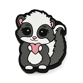 Силиконовые бусины, фокусные бусы, енот