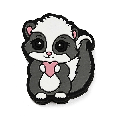 Силиконовые бусины, фокусные бусы, енот