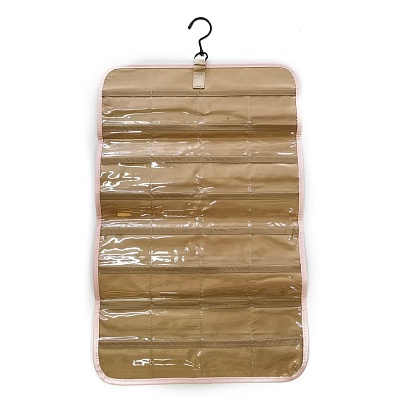 Rollos colgantes de joyería montados en la pared de pvc de doble cara, para los pendientes, Esposas, porta collares organizador, con electroforesis ganchos de hierro en tono negro