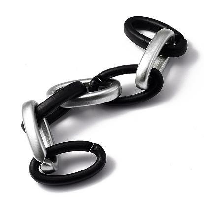 Непрозрачная акриловая цепочка ручной работы из акрила, для изготовления ювелирных изделий, матовые, овальные