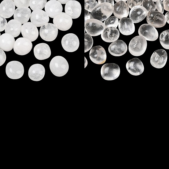 Natural Quartz Crystal Rock Crystal Beads, Tumbled Stone, Nuggets, No Hole/Undrilled, Vase Filler Gems