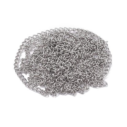 Ионное покрытие (ip) 304 бордюрные цепи из нержавеющей стали, несварные, без катушки / карточной бумаги
