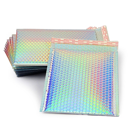 Лазерные пластиковые самозапечатывающиеся пакеты из пленки, пузырчатая почтовая программа, мягкие конверты, прямоугольные